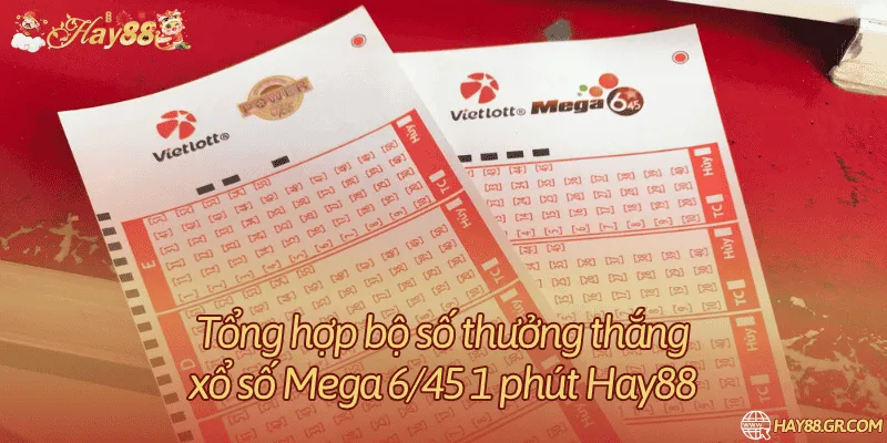 Tổng hợp bộ số thưởng thắng xổ số Mega 6/45 1 phút Hay88